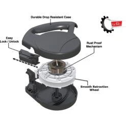 Wigzi Retractable Coupler Dog Leash, Blue 10 Wigzi Retractable Coupler Dog Leash, Blue -PetSafe Kong Shop 301575 PT3. AC SS1800 V1626475586