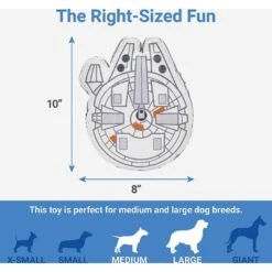 STAR WARS BB-8 Ballistic Nylon Plush Squeaky Dog Toy & STAR WARS MILLENNIUM FALCON Ballistic Nylon Plush Squeaky Dog Toy -PetSafe Kong Shop 302554 PT5. AC SS1800 V1623067658