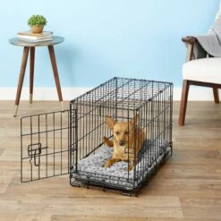 MidWest ICrate Fold & Carry Double Door Collapsible Wire Dog Crate & MidWest Quiet Time Ombre Swirl Dog Crate Mat 17 MidWest ICrate Fold & Carry Double Door Collapsible Wire Dog Crate & MidWest Quiet Time Ombre Swirl Dog Crate Mat -PetSafe Kong Shop 302910 PT8. AC SS1800 V1623034044