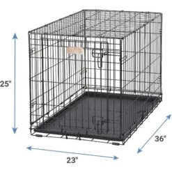 MidWest ICrate Fold & Carry Single Door Collapsible Wire Dog Crate & MidWest Quiet Time Ombre Swirl Dog Crate Mat -PetSafe Kong Shop 302930 PT2. AC SS1800 V1623058341