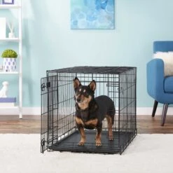 MidWest ICrate Fold & Carry Single Door Collapsible Wire Dog Crate & MidWest Quiet Time Ombre Swirl Dog Crate Mat -PetSafe Kong Shop 302930 PT4. AC SS1800 V1623071841