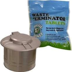 Doggie Dooley Septic Style Dog Waste Disposal System & Doggie Dooley Waste Terminator Tablets