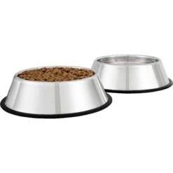 Frisco Fold & Carry Double Door Collapsible Wire Dog Crate & Mat Kit & Frisco Stainless Steel Bowl -PetSafe Kong Shop 303428 PT6. AC SS1800 V1623072749