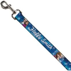 Buckle-Down Disney Frozen Anna & Elsa Poses & Castle & Mountains Personalized Dog Leash