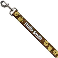 Buckle-Down Disney Winnie The Pooh Expressions & Honeycomb Personalized Dog Leash