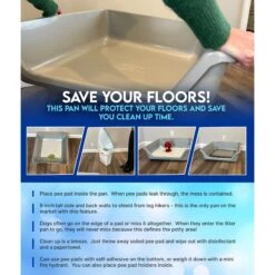 Shirley K's Indoor Dog Potty Tray, X-Large -PetSafe Kong Shop 308762 PT5. AC SS1800 V1679682924