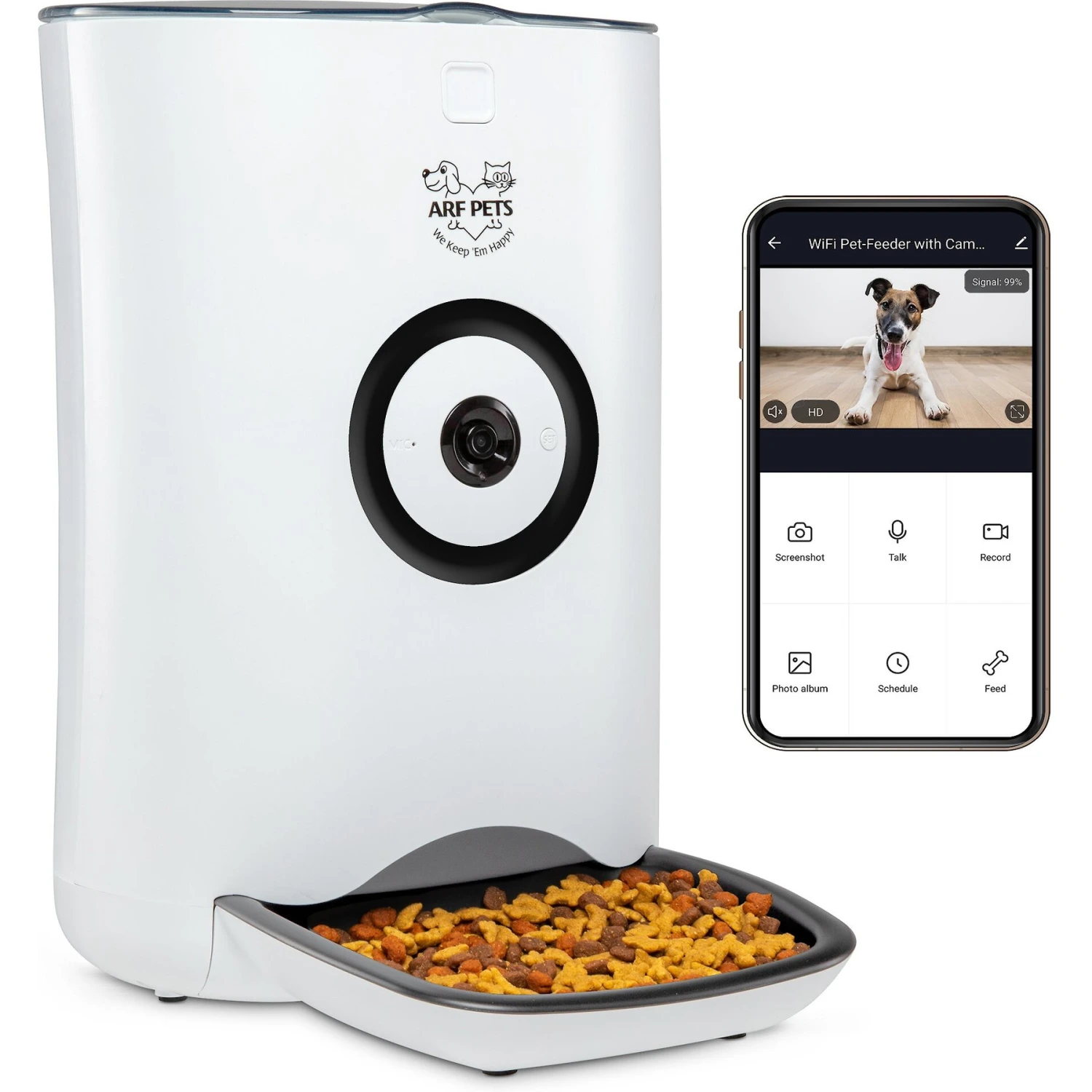 Arf Pets Smart Automatic Wi-Fi Enabled Pet Feeder With HD Camera 1 Arf Pets Smart Automatic Wi-Fi Enabled Pet Feeder With HD Camera