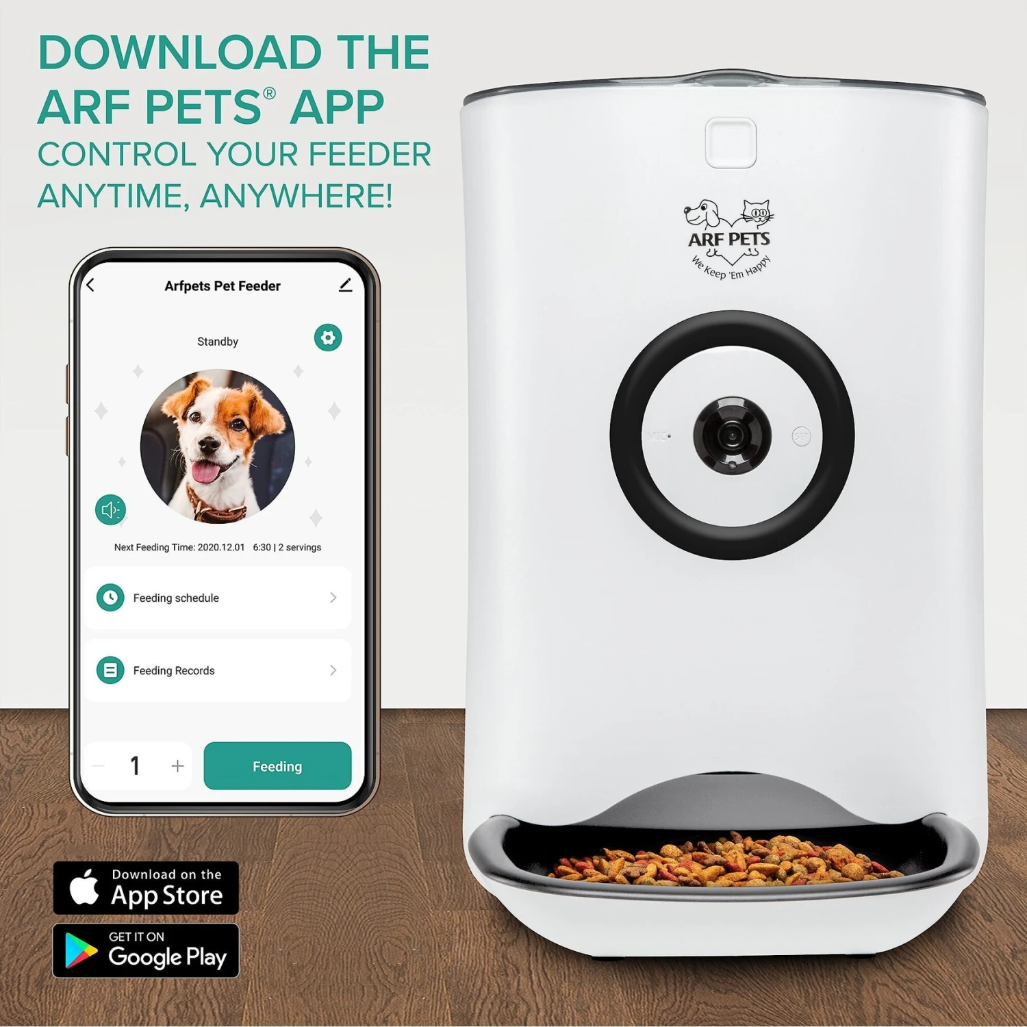 Arf Pets Smart Automatic Wi-Fi Enabled Pet Feeder With HD Camera 2 Arf Pets Smart Automatic Wi-Fi Enabled Pet Feeder With HD Camera - Image 2