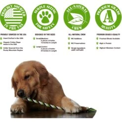 Buck Bone Organics Antler Rope Dog Toy -PetSafe Kong Shop 311431 PT3. AC SS1800 V1631763738