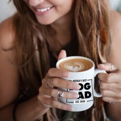 904 Custom Personalized World's Best Dog Dad Double Sided Mug, 11-oz -PetSafe Kong Shop 314537 PT3. AC SS1800 V1637024535