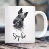 904 Custom Personalized Dog Breed Watercolor Mug, 11-oz