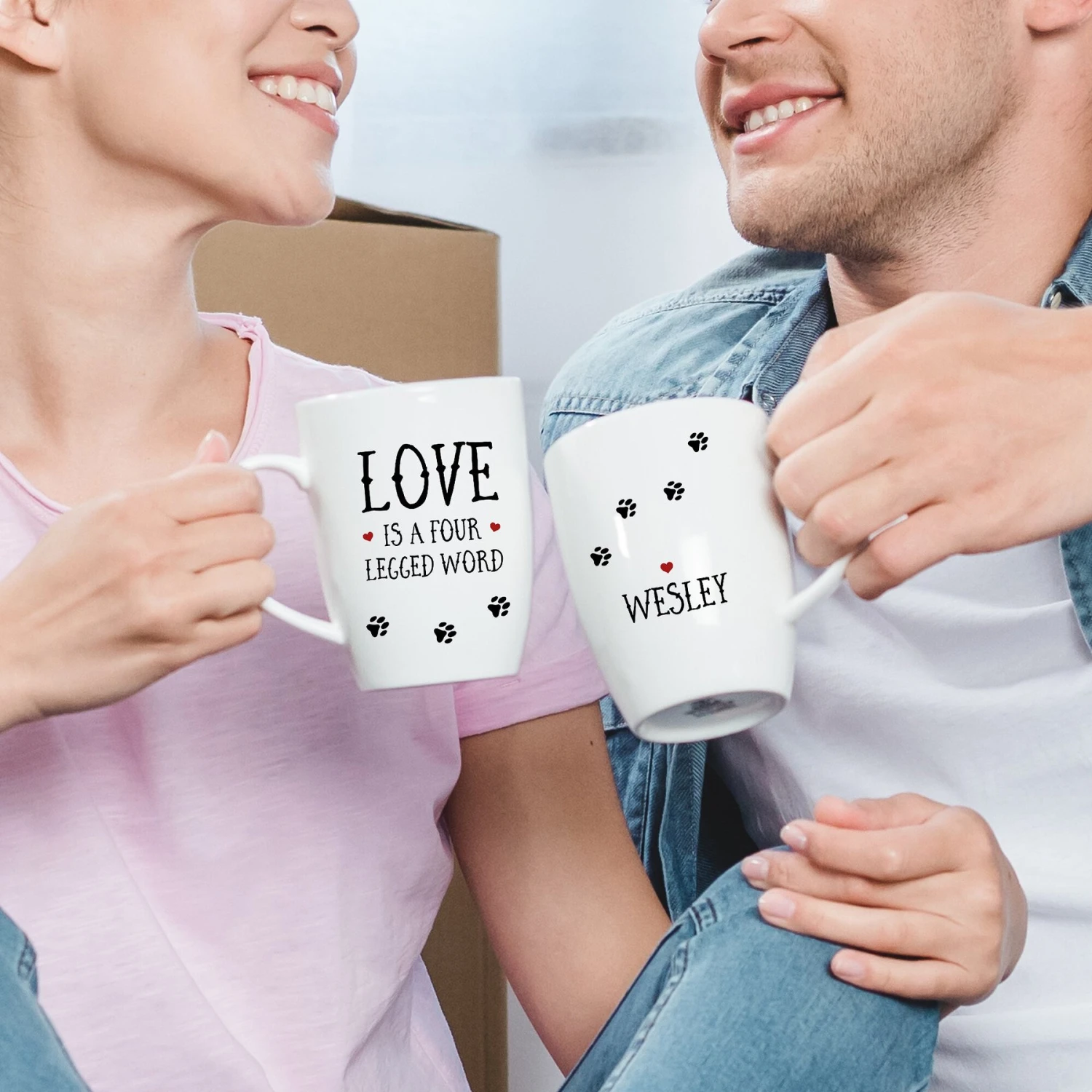 904 Custom Personalized Love Is A Four Legged Word Double Sided Coffee Mug, 11-oz 2 904 Custom Personalized Love Is A Four Legged Word Double Sided Coffee Mug, 11-oz - Image 2