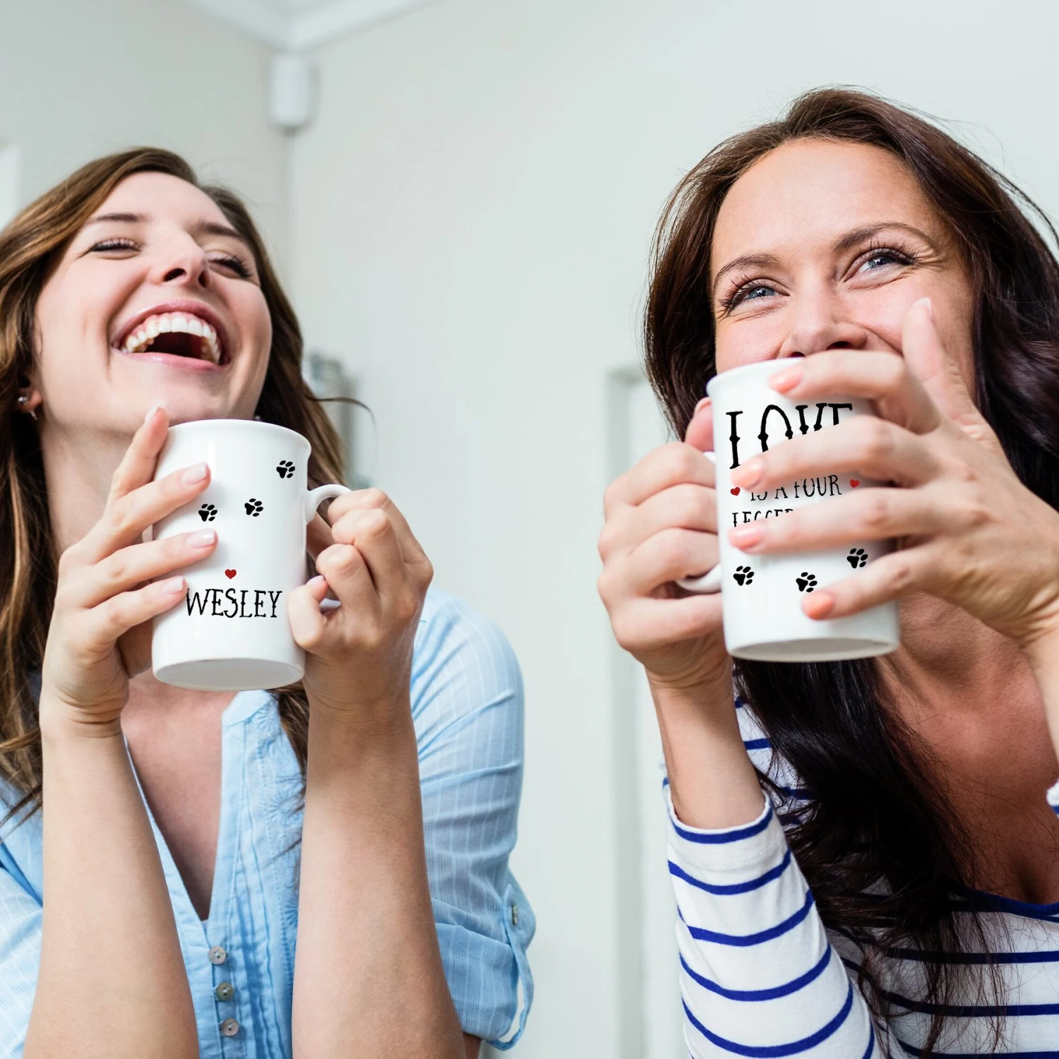 904 Custom Personalized Love Is A Four Legged Word Double Sided Coffee Mug, 11-oz 3 904 Custom Personalized Love Is A Four Legged Word Double Sided Coffee Mug, 11-oz - Image 3