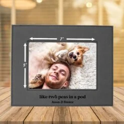 904 Custom Personalized Pet Name Leatherette Picture Frame -PetSafe Kong Shop 314646 PT3. AC SS1800 V1637023337