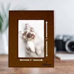 904 Custom Personalized The Best Of Friends Pet Name Leatherette Picture Frame -PetSafe Kong Shop 314652 PT3. AC SS1800 V1637027259