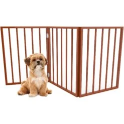 Pet Adobe 3-Panel Freestanding Folding Dog & Cat Gate -PetSafe Kong Shop 314950 PT6. AC SS1800 V1626389526