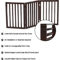 Pet Adobe Accordian Style 3-Panel Dog & Cat Gate -PetSafe Kong Shop 314955 PT2. AC SS1800 V1626390991