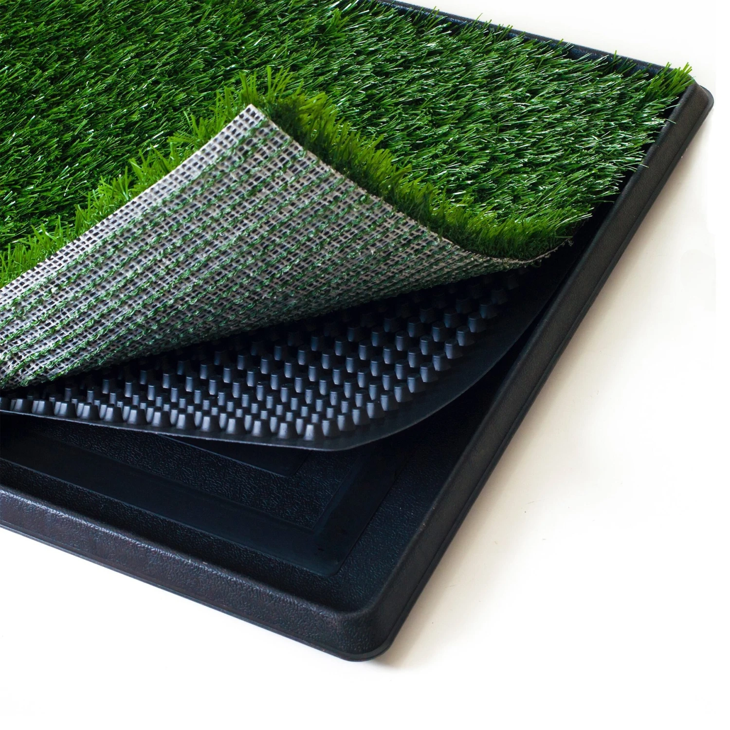 Pet Adobe Puppy Faux Grass Potty Trainer Mat 3 Pet Adobe Puppy Faux Grass Potty Trainer Mat - Image 3