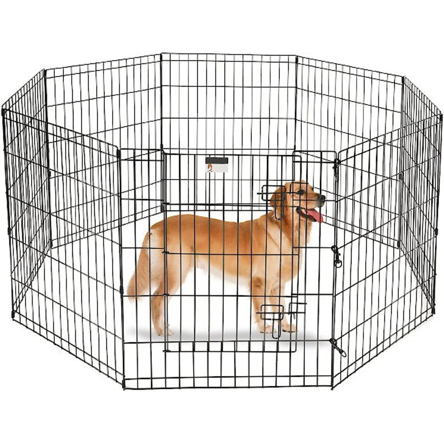 Pet Adobe 8-Panel Folding Metal Dog & Cat Playpen 1 Pet Adobe 8-Panel Folding Metal Dog & Cat Playpen