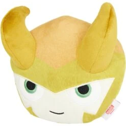 Marvel 's Loki Round Plush Squeaky Dog Toy