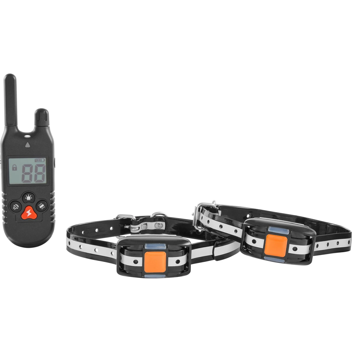 Trainer Dog Collar, Waterproof & Rechargeable With 430 Yards Range, 2 Collars 1 Trainer Dog Collar, Waterproof & Rechargeable With 430 Yards Range, 2 Collars
