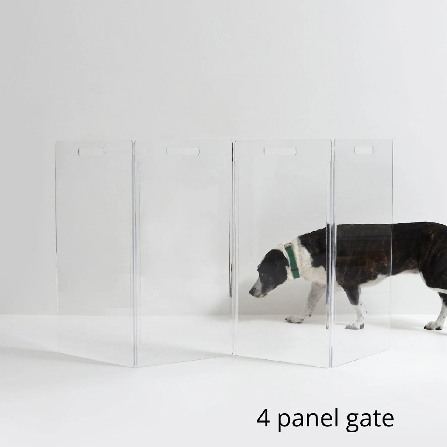 Hiddin Clear View Zig Zag Freestanding Dog & Cat Gate 2 Hiddin Clear View Zig Zag Freestanding Dog & Cat Gate - Image 2