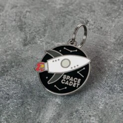 Two Tails Pet Company Personalized Space Cadet Dog & Cat ID Tag -PetSafe Kong Shop 317490 PT3. AC SS1800 V1628802395
