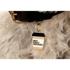 Two Tails Pet Company Personalized But First Walkies Dog & Cat ID Tag -PetSafe Kong Shop 317502 PT2. AC SS1800 V1628803348