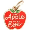 Two Tails Pet Company Personalized Apple Of My Eye Dog & Cat ID Tag