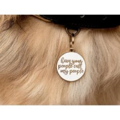 Two Tails Pet Company Personalized Have Your People Dog & Cat ID Tag -PetSafe Kong Shop 317511 PT2. AC SS1800 V1628803632