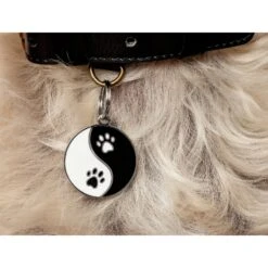 Two Tails Pet Company Personalized Yin Yang Dog & Cat ID Tag -PetSafe Kong Shop 317524 PT2. AC SS1800 V1628803998