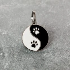 Two Tails Pet Company Personalized Yin Yang Dog & Cat ID Tag -PetSafe Kong Shop 317524 PT3. AC SS1800 V1628804829