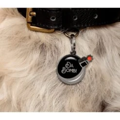 Two Tails Pet Company Personalized Da Bomb! Dog & Cat ID Tag -PetSafe Kong Shop 317528 PT2. AC SS1800 V1628804824