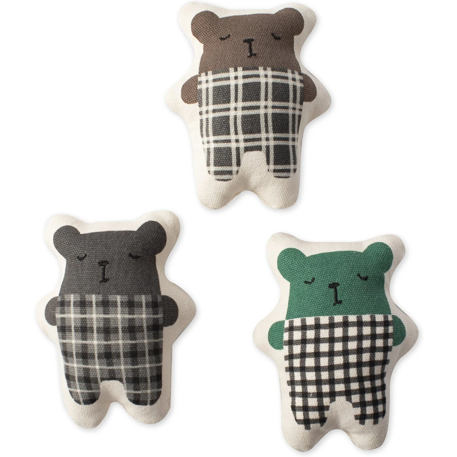 Fringe Studio Bears Set Canvas Mini Dog Toy, Set Of 3 1 Fringe Studio Bears Set Canvas Mini Dog Toy, Set Of 3