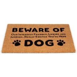 BirdRock Home Beware Of Dog' Coir Doormat