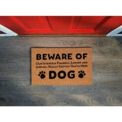 BirdRock Home Beware Of Dog' Coir Doormat -PetSafe Kong Shop 318101 PT6. AC SS1800 V1635783380