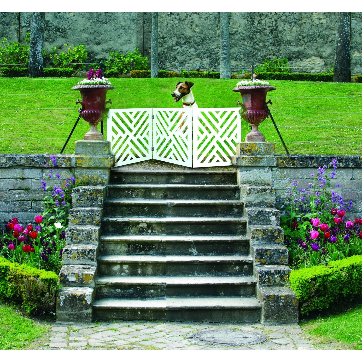 Etna Adjustable 3 Section Wooden Dog Gate 6 Etna Adjustable 3 Section Wooden Dog Gate - Image 6