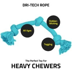 Benebone Bacon Flavor Wishbone Tough Dog Chew Toy & Playology Scented Dri-Tech Rope Dog Toy -PetSafe Kong Shop 318896 PT7. AC SS1800 V1702499095