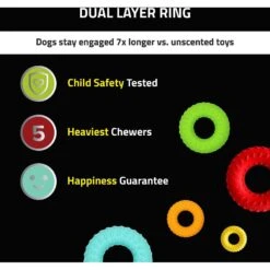 Frisco Cow Plush Squeaky Dog Toy & Playology Scented Dual Layer Ring Dog Toy -PetSafe Kong Shop 319488 PT7. AC SS1800 V1630624874