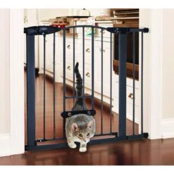 MyPet Wide Deco EasyPass Pet Gate, 30" High - Graphite -PetSafe Kong Shop 319743 PT2. AC SS1800 V1635257545