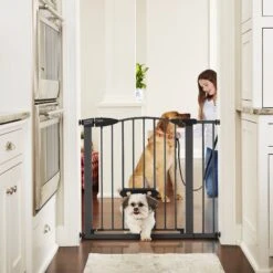 MyPet Wide Deco EasyPass Pet Gate, 30" High - Graphite -PetSafe Kong Shop 319743 PT5. AC SS1800 V1635257561