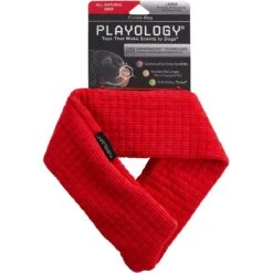 Playology All Natural Beef Scented Plush Crinkle Ring Dog Toy