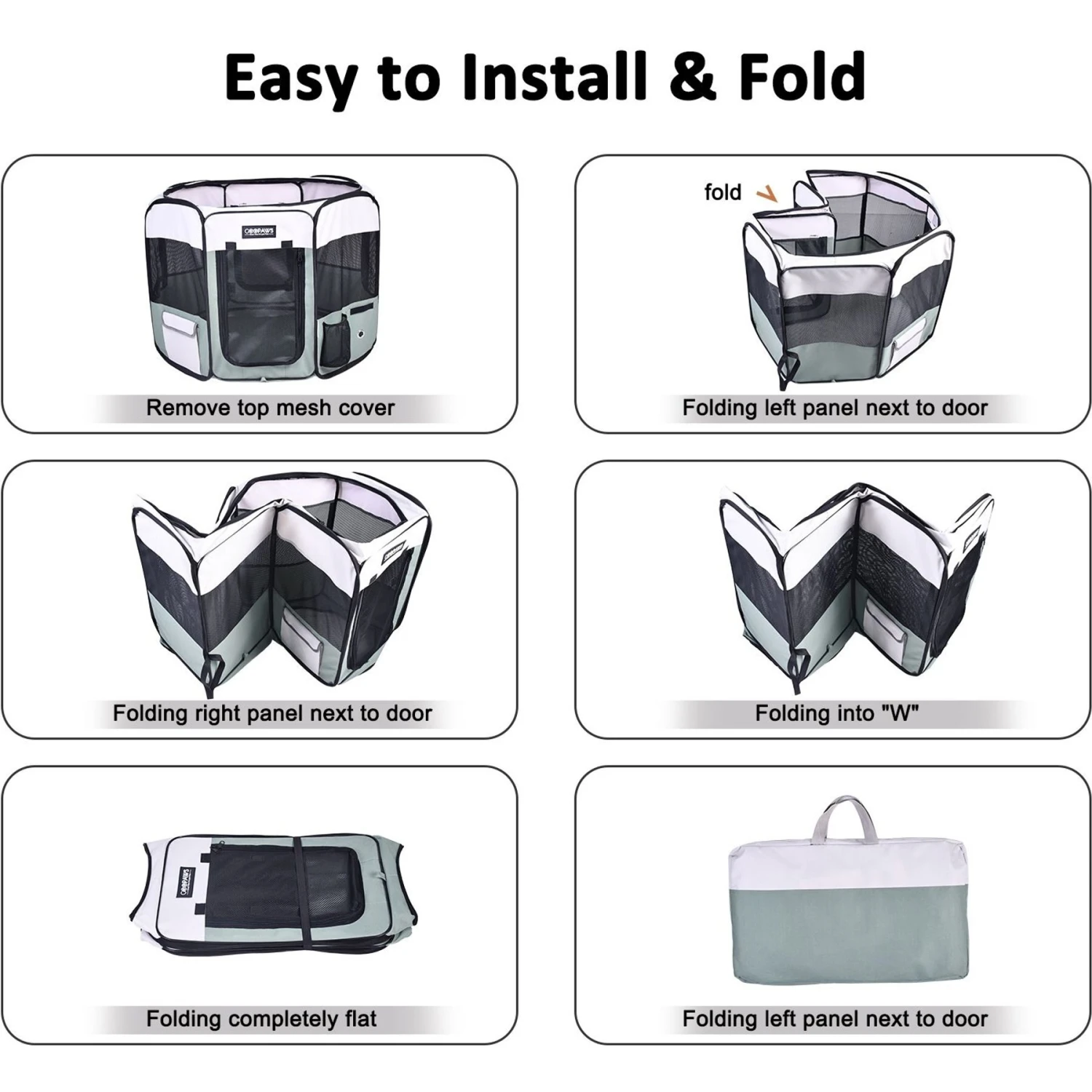 Jespet Soft-Sided Dog & Cat Playpen 3 Jespet Soft-Sided Dog & Cat Playpen - Image 3