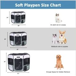 Jespet Soft-Sided Dog & Cat Playpen 11 Jespet Soft-Sided Dog & Cat Playpen -PetSafe Kong Shop 323133 PT4. AC SS1800 V1698437227