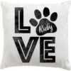 Custom Personalization Solutions Love My Pooch Personalized Throw Pillow