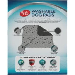 Simple Solution Washable Dog Pee Pads, 34x36-in, 2 Count -PetSafe Kong Shop 326823 PT6. AC SS1800 V1649484092