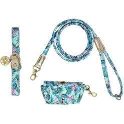 Lilly Pulitzer Barking Up The Palm Tree Dog Walk Set