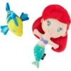 Disney Princess Ariel Plush Squeaky Dog Toy, 2 Count