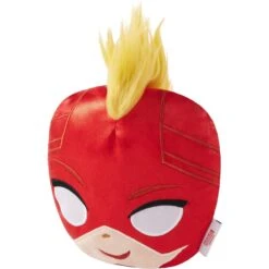 Marvel 's Captain Marvel Round Plush Squeaky Dog Toy