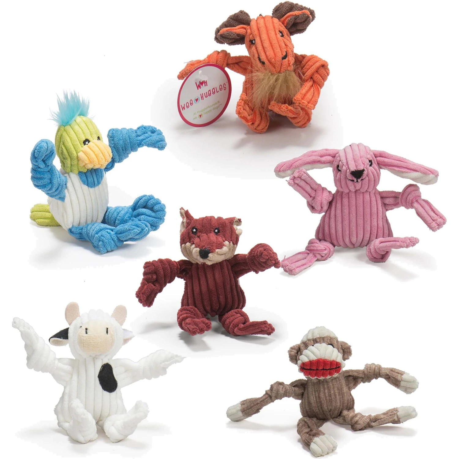 HuggleHounds Assorted Wee-Knottiesy Dog Toys 1 HuggleHounds Assorted Wee-Knottiesy Dog Toys
